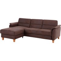 Home affaire Ecksofa "Palmera L-Form", Federkern, wahlweise mit Bettfunktion und mit/ohne Bettkasten von home affaire