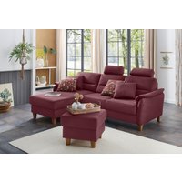 Home affaire Ecksofa "Palmera L-Form", Federkern, wahlweise mit Bettfunktion und mit/ohne Bettkasten von home affaire