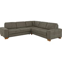 Home affaire Ecksofa "Puccini L-Form", mit Federkern, Sitztiefenverstellung, Kontrastnaht von home affaire