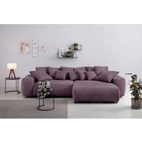 Home affaire Ecksofa Sundance, bei Bettfunktion mit Topper, incl. Zier- und Rückenkissen von home affaire