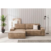 Ecksofa SHERWOOD Schlafsofa, mit Bettkasten, Cord-Bezug von home affaire