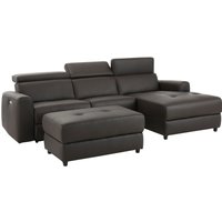 Home affaire Ecksofa "Sentrano, L-Form," 275 cm, man. o. elektr. Relaxfunktion und USB/Kopfverstellung von home affaire