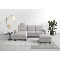 Home affaire Ecksofa "Summer L-Form", mit Recamiere, mit oder ohne Bettfunktion und Bettkasten, Cord-Bezug von home affaire