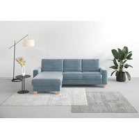Home affaire Ecksofa "Summer L-Form", mit Recamiere, mit oder ohne Bettfunktion und Bettkasten, Cord-Bezug von home affaire