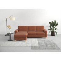 Home affaire Ecksofa "Summer L-Form", mit Recamiere, mit oder ohne Bettfunktion und Bettkasten, Cord-Bezug von home affaire