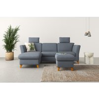 Home affaire Ecksofa "Trelleborg L-Form", Federkern-Polsterung, wahlweise mit Bettfunktion und Bettkasten von home affaire