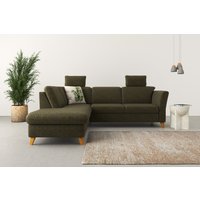 Home affaire Ecksofa "Trelleborg L-Form", Federkern-Polsterung, wahlweise mit Bettfunktion und Stauraum von home affaire