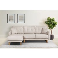 Home affaire Ecksofa "Triplo, Zierkissen, Schlaffunktion, B/T/H: 234/164/89 cm, L-Form" von home affaire