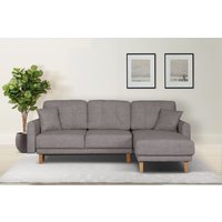 Home affaire Ecksofa "Triplo, Zierkissen, Schlaffunktion, B/T/H: 234/164/89 cm, L-Form" von home affaire