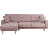 Home affaire Ecksofa "Triplo, Zierkissen, Schlaffunktion, B/T/H: 234/164/89 cm, L-Form" von home affaire