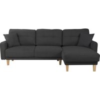 Home affaire Ecksofa "Triplo, Zierkissen, Schlaffunktion, B/T/H: 234/164/89 cm, L-Form" von home affaire