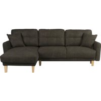 Home affaire Ecksofa "Triplo, Zierkissen, Schlaffunktion, B/T/H: 234/164/89 cm, L-Form" von home affaire