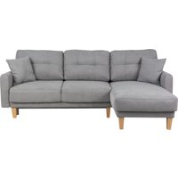 Home affaire Ecksofa "Triplo, Zierkissen, Schlaffunktion, B/T/H: 234/164/89 cm, L-Form" von home affaire