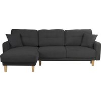 Home affaire Ecksofa "Triplo, Zierkissen, Schlaffunktion, B/T/H: 234/164/89 cm, L-Form" von home affaire