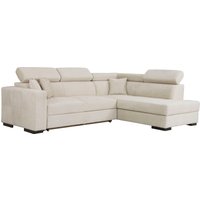 Home affaire Ecksofa "Tulio L-Form" wahlweise mit Bettfunktion und Bettkasten, incl. 3 Zierkissen von home affaire