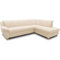 Home affaire Ecksofa "Yesterday zeitlos und elegant, bequeme Armlehnen, L-Form", wahlweise mit Bettfunktion, auch in Cord von home affaire