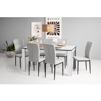 Home affaire Esstisch "Bergamo Küchentisch" pflegeleichter Esstisch, erhältlich in 3 Größen, 140 cm ausziehbar von home affaire