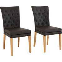 Home affaire Esszimmerstuhl "Colorado BESTSELLER Polsterstuhl", (Set), 2 St., Kunstleder, Beine in eiche oder nussbaum. Im 2er, 4er oder 6er-Set von home affaire