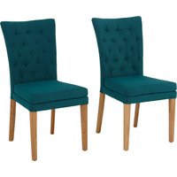 Home affaire Esszimmerstuhl "Colorado BESTSELLER Polsterstuhl", (Set), 2 St., Luxus-Microfaser, Beine in eiche oder nussbaum. Im 2er, 4er oder 6er-Set von home affaire