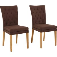 Home affaire Esszimmerstuhl "Colorado BESTSELLER Polsterstuhl", (Set), 2 St., Luxus-Microfaser, Beine in eiche oder nussbaum. Im 2er, 4er oder 6er-Set von home affaire