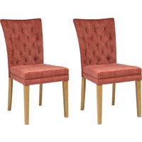 Home affaire Esszimmerstuhl "Colorado BESTSELLER Polsterstuhl", (Set), 2 St., Samtvelours, Beine in eiche oder nussbaum. Im 2er, 4er oder 6er-Set von home affaire