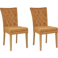 Home affaire Esszimmerstuhl "Colorado BESTSELLER Polsterstuhl", (Set), 2 St., Samtvelours, Beine in eiche oder nussbaum. Im 2er, 4er oder 6er-Set von home affaire