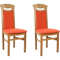 Home affaire Esszimmerstuhl "Franz" (Set) 2 Stk.strapazierfähige Microfaser, Gestell Buche natur oder weiß, Holzstuhl von home affaire