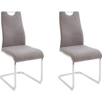 Home affaire Esszimmerstuhl "Milano", (Set), 2 St., Microfaser VINTAGE, (2 oder 4 Stück), Bezug in Microfaser oder Cord, Freischwinger von home affaire