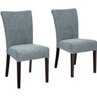 Home affaire Esszimmerstuhl "Queen" (Set) 2 Stk.Beine aus massiver Buche, wengefarben lackiert, Polsterstuhl von home affaire