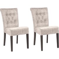Home affaire Esszimmerstuhl "Queen BESTSELLER", (Set), 2 St., Samtvelours, Polsterstuhl mit Knopfheftung, 2er, 4er oder 6er Set von home affaire