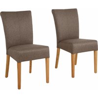 Home affaire Esszimmerstuhl "Queen Polsterstuhl BESTSELLER", (Set), 4 St., Webstoff, verschiedene Bezüge, Gestell Massivholz von home affaire