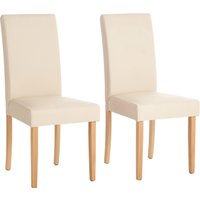 Home affaire Esszimmerstuhl "Roko", (Set), 2 St., Kunstleder, im 2er, 4er oder 6er-Set, Gestell Massivholz von home affaire