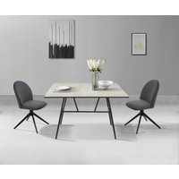 Home affaire Esszimmerstuhl "Tempa, TOPSELLER", (Set), 2 St., Samtvelours, Drehstuhl mit 360 Grad Drehfunktion von home affaire
