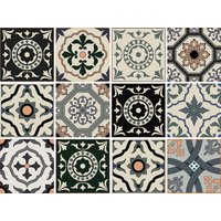 Home affaire Fliesenaufkleber "Ornamente", Stickerfliesen, selbstklebend, Sticker, 12er Set von home affaire