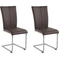 Home affaire Freischwinger "Alex" (Set) 2 Stk.Stuhl belastbar bis 120 Kg, Gestell im Chrom-Look von home affaire