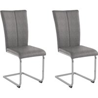 Home affaire Freischwinger "Alex" (Set) 2 Stk.Stuhl belastbar bis 120 Kg, Gestell im Chrom-Look von home affaire