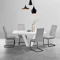 Home affaire Freischwinger "ELBACH, TOPSELLER, OTTOs Choice" (Set) 2 Stk.TOPSELLER, Polsterstuhl mit Metallgestell, pflegeleichtem Samtvelours von home affaire