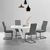 Home affaire Freischwinger "ELBACH, TOPSELLER, OTTOs Choice" (Set) 2 Stk.TOPSELLER, Polsterstuhl mit Metallgestell, pflegeleichtem Samtvelours von home affaire