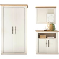 Home affaire Garderoben-Set "WESTMINSTER TOPSELLER" Kommode, Spiegel, Garderobenschrank, 3 Stk. tlg. von home affaire