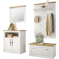 Home affaire Garderoben-Set "Westminster BESTSELLER" Schuhbank, Spiegel, Kommode, Wandpaneel, 4 Stk. tlg. von home affaire