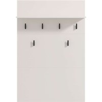 Home affaire Garderobenpaneel "Rathlin, Wandregal Wandpaneel, Wandgarderobe praktisch & stillvoll" mit 6 Kleiderhaken und Ablage für Accessoires, Breite 77 cm von home affaire