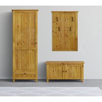 Home affaire Garderobenschrank "Juventus" 1 Stk. tlg. aus massiver Kiefer, Breite 67cm, mit Kleiderstange von home affaire