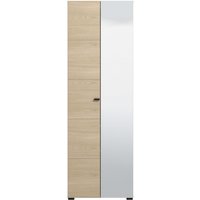 Home affaire Garderobenschrank "Rathlin, Stauraumschrank, Flurschrank, ausziehbare Kleiderstange" Spiegeltür, Gesamtbreite 64 cm, drei Regale von home affaire