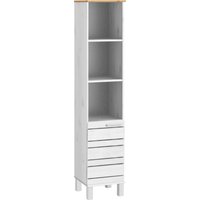 Home affaire Hochschrank "JOSIE", Breite 30 cm, aus Massivholz, verstellbare Einlegeböden, Metallgriffe Home affaire Hochschrank "JOSIE", Breite 30 cm, aus Massivholz, verstellbare Einlegeböden, Metallgriffe von home affaire