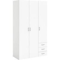 Home affaire Kinderkleiderschrank, Mit viel Stauraum, graue Stangengriffe, Gr. ca. 200,4 x 115,8 x 49,5 cm von home affaire