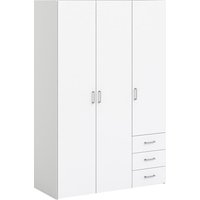 Home affaire Kleiderschrank, Mit viel Stauraum, graue Stangengriffe, Gr. ca. 175,4 x 115,8 x 49,52 cm von home affaire