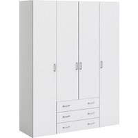 Home affaire Kleiderschrank, Mit viel Stauraum, graue Stangengriffe, Gr. ca. 200,4 x 154 x 49,5 cm von home affaire