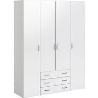 Home affaire Kleiderschrank, Mit viel Stauraum, graue Stangengriffe, Gr. ca. 200,4 x 154 x 49,5 cm von home affaire