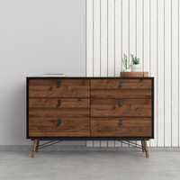 andas Kommode "Ry Aufbewahrung, Schubladenschrank, Stauraum," Sideboard mit 6 Schubladen, Breite 150 cm, Höhe 95 cm, Massivholzbeine andas Kommode "Ry Aufbewahrung, Schubladenschrank, Stauraum," Sideboard mit 6 Schubladen, Breite 150 cm, Höhe 95 cm, Massivholzbeine von Andas