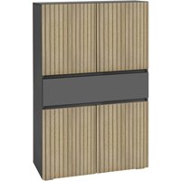 Home affaire Midischrank "Wisla", mit 4 Türen & 1 Schublade, Breite 76 cm, Höhe 130 cm von home affaire